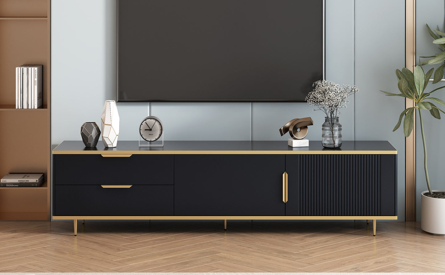 Matrix Modern TV Stand - Black