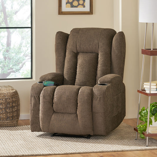 Lola Massage Recliner Chair - Brown