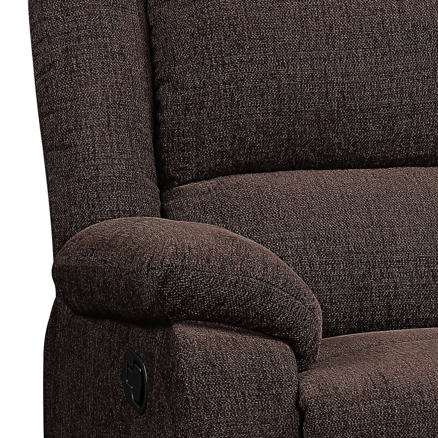 Silva Pillow Top Arms Glider Recliner - Brown