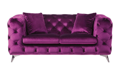 Atronia Fabric Loveseat - Purple