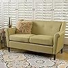 Cleo Fabric Loveseat - Light Green