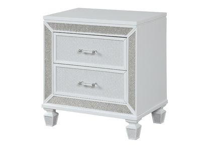 Crystal Nightstand - White