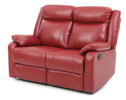 Loren Double Reclining Loveseat - Red