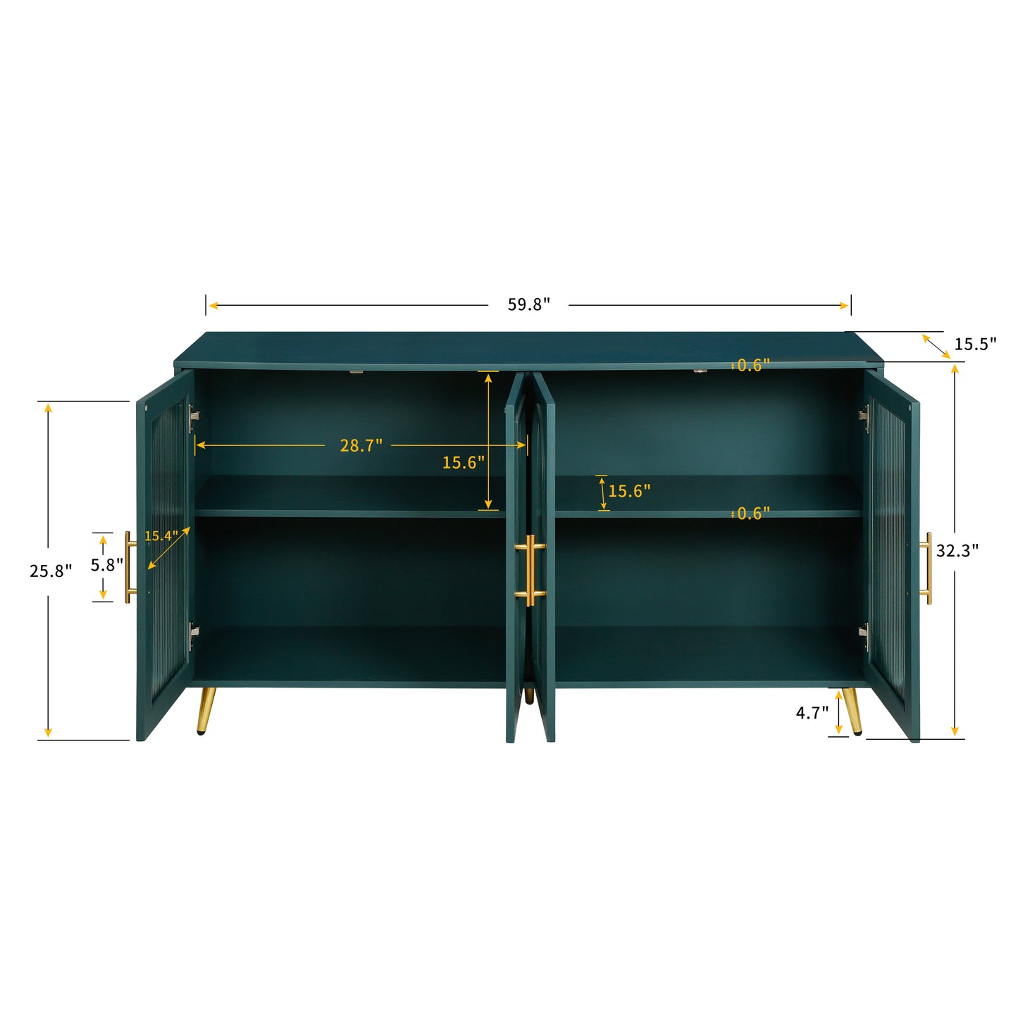 Mez Storage Cabinet  With Adjustable Shelves