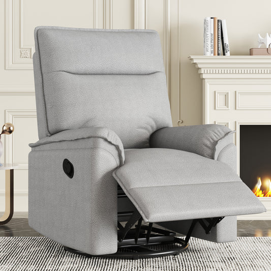 Hano 360° Swivel Recliner Chair - Gray