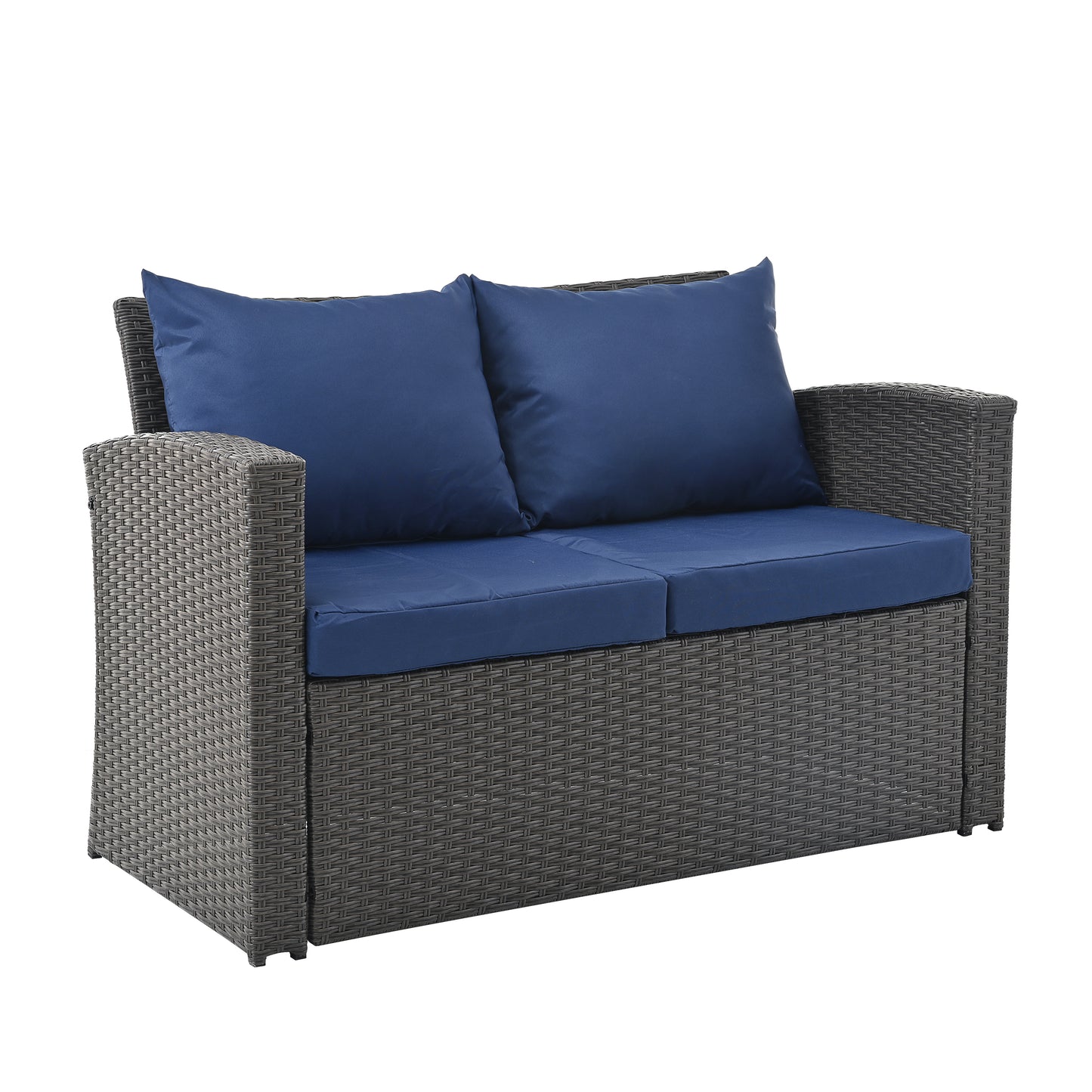 Moray 4 Pc Outdoor Patio Seating Set - Light Blue