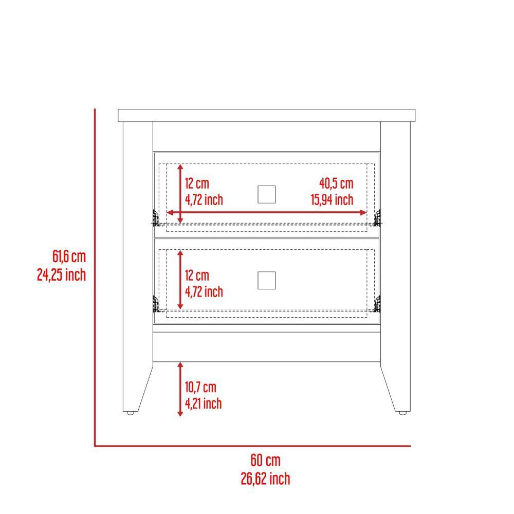 Amara Nightstand - Black