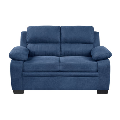 Anika Fabric Loveseat - Blue