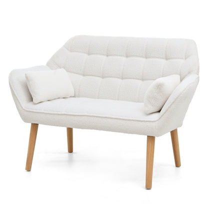 Puffins Comfy Loveseat - White