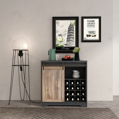 Esco Wine Cabinet - Black