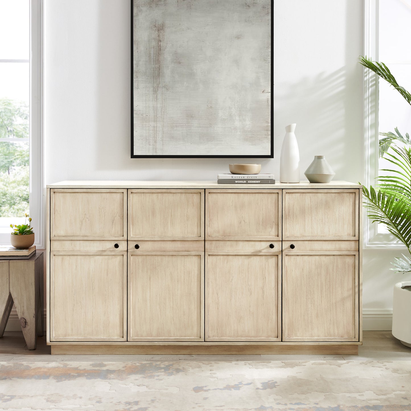 Birch  4-Door Sideboard Buffet