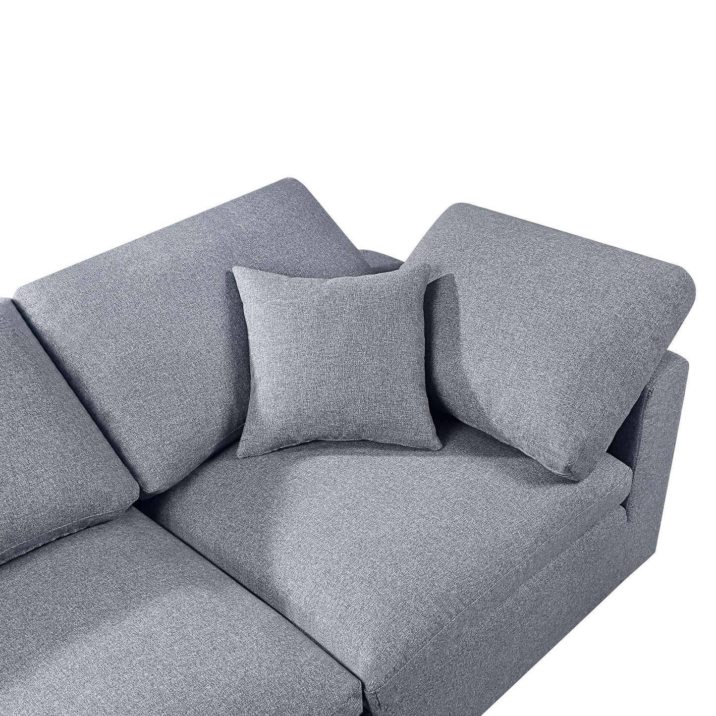 Dallah Modern Modular Sectional Sofa Set 1 - Gray