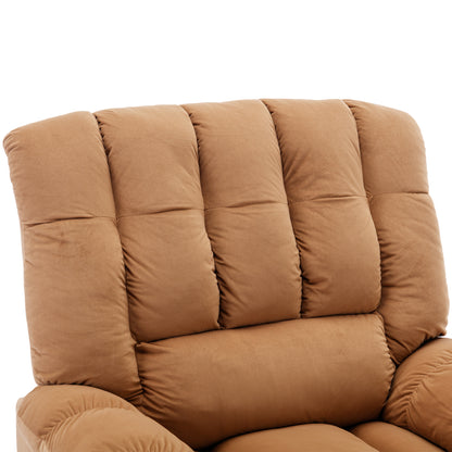 Parsons Power Recliner with Massage Function - Light Brown