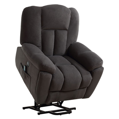 Minder Power Lift Recliner Chair Recliners - Gray