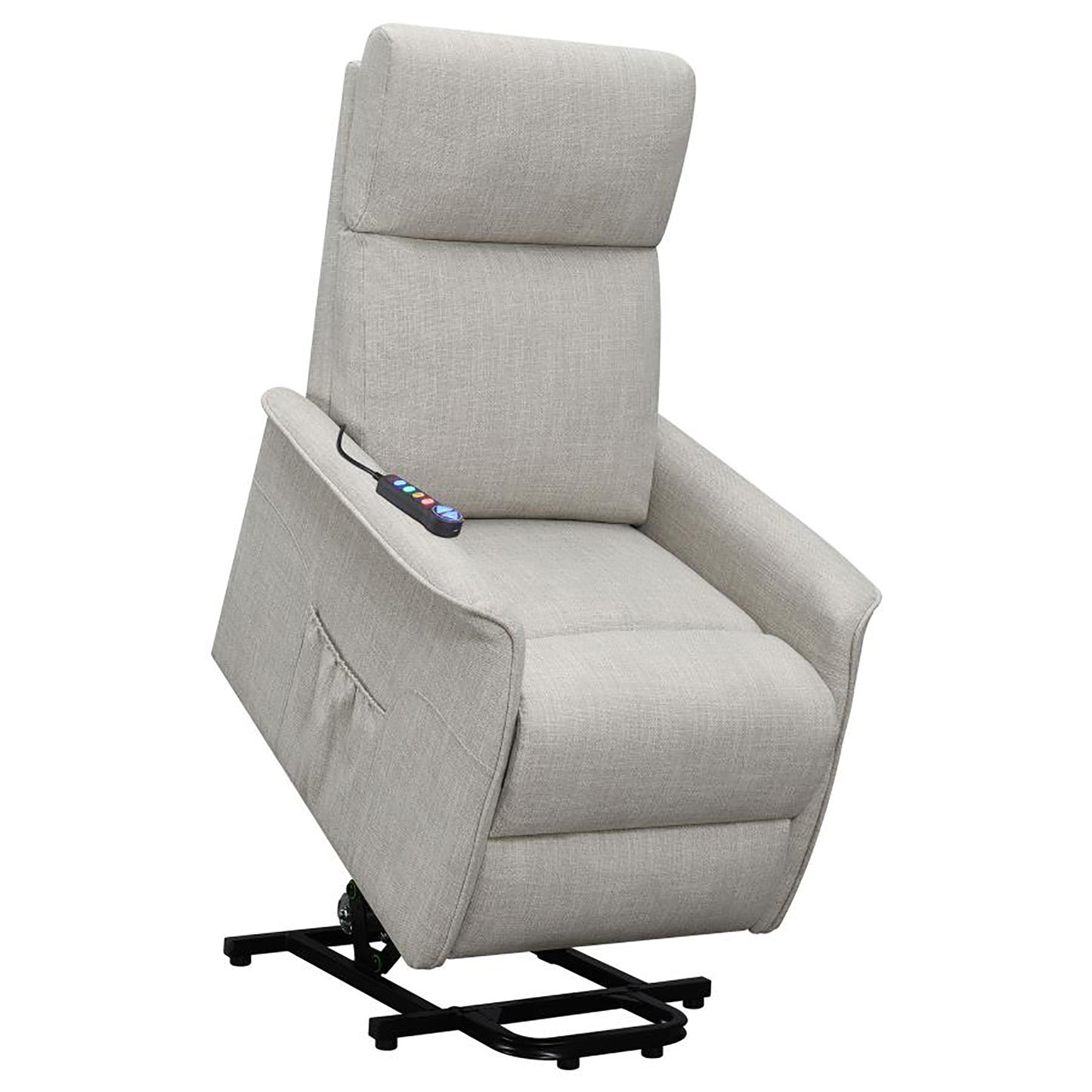 Morgan Power Lift Recliner with Massage Function - Beige