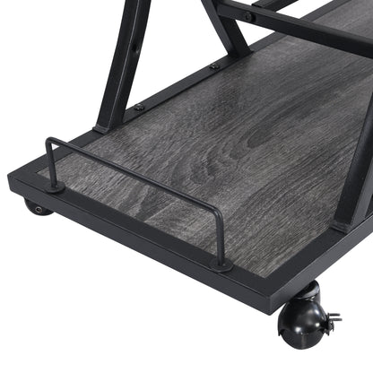 Sync Industrial Bar Cart  - Black & Gray