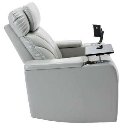 Orbit Power Motion Recliner - Light  Grey