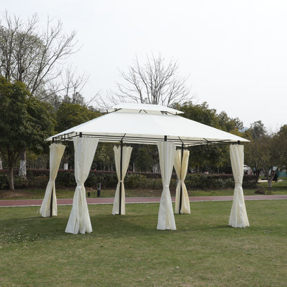 Ewa 13 x 10 ft Outdoor Patio Gazebo Canopy Tent - Beige