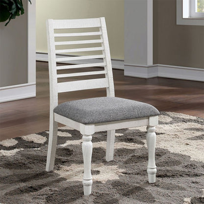 Vega Padded Fabric Dining Chairs (Set of 2) - Antique White