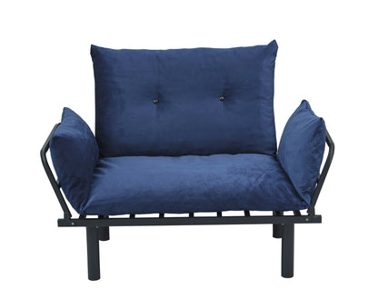 Sona Futon Loveseat - Blue