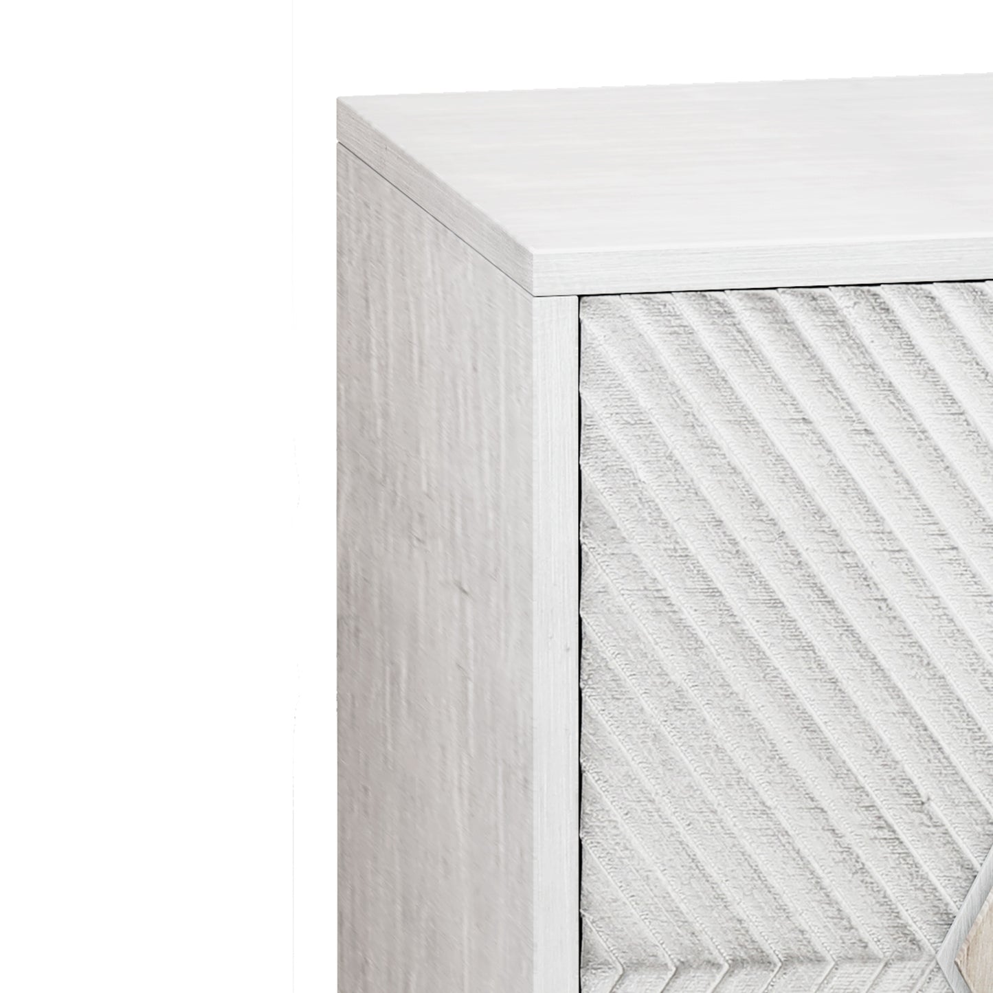 Tricia Accent Wooden Storage Cabinet - White