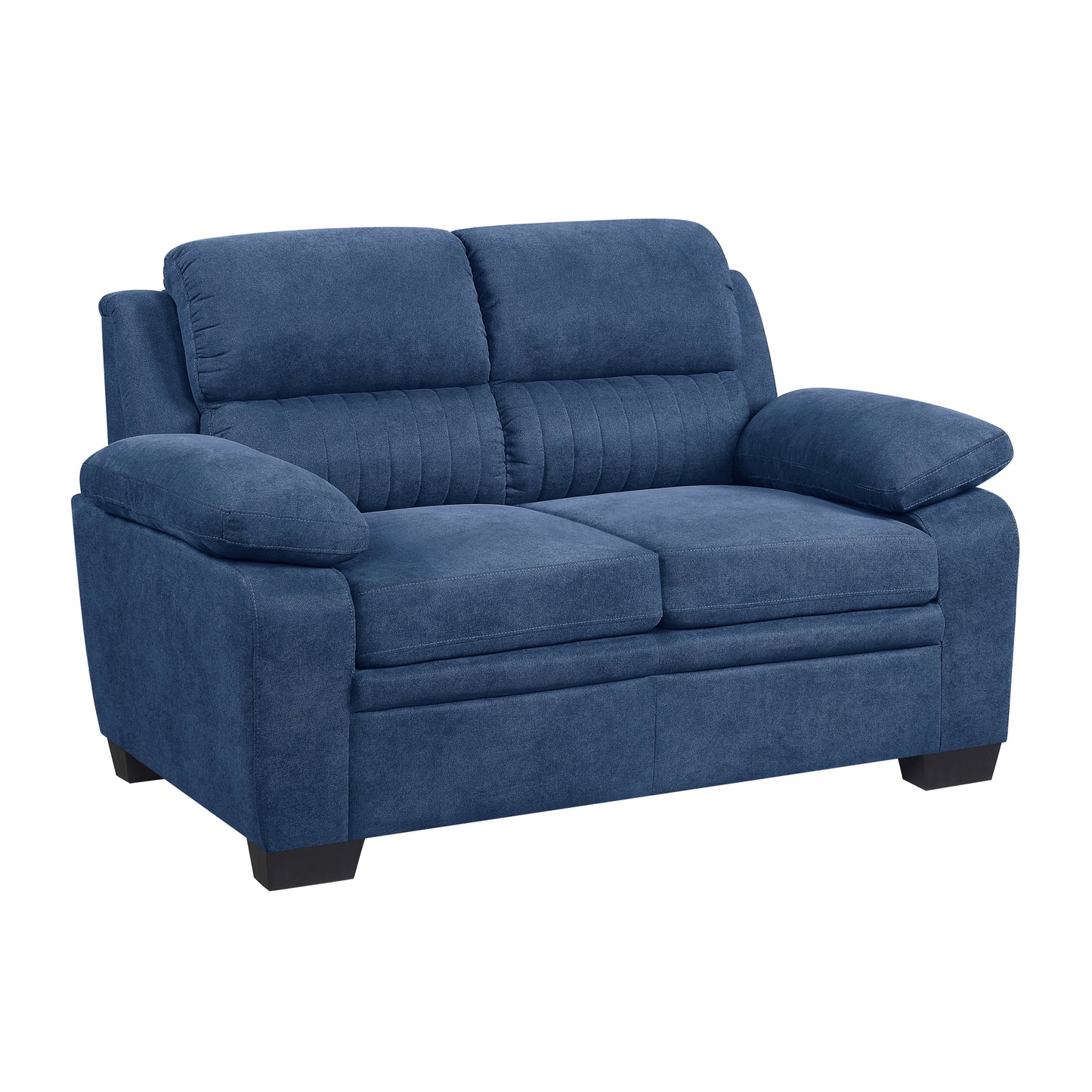 Anika Fabric Loveseat - Blue