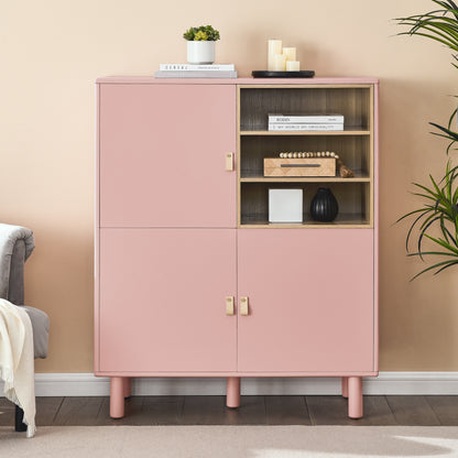 Giga Storage Wooden Cabinet - Pink