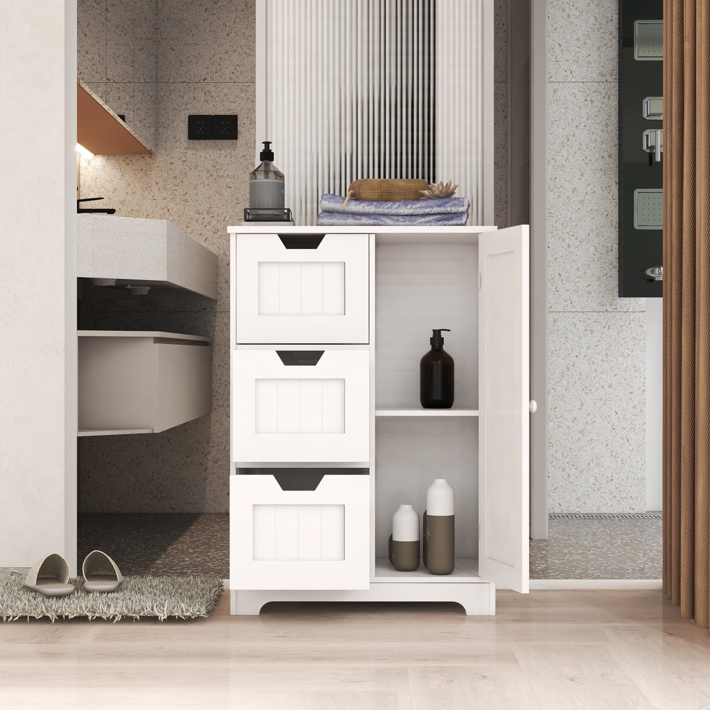 Skye Storage Cabinet - White