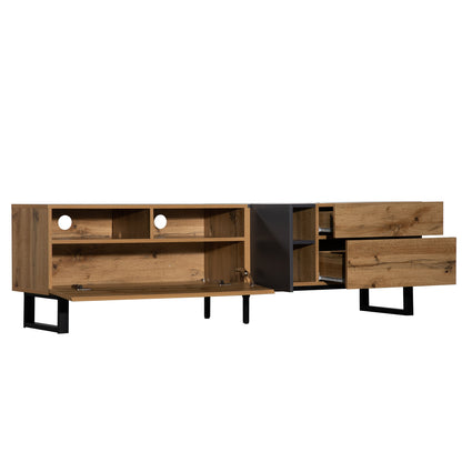 Vato Modern TV Stand Entertainment Center - Wood