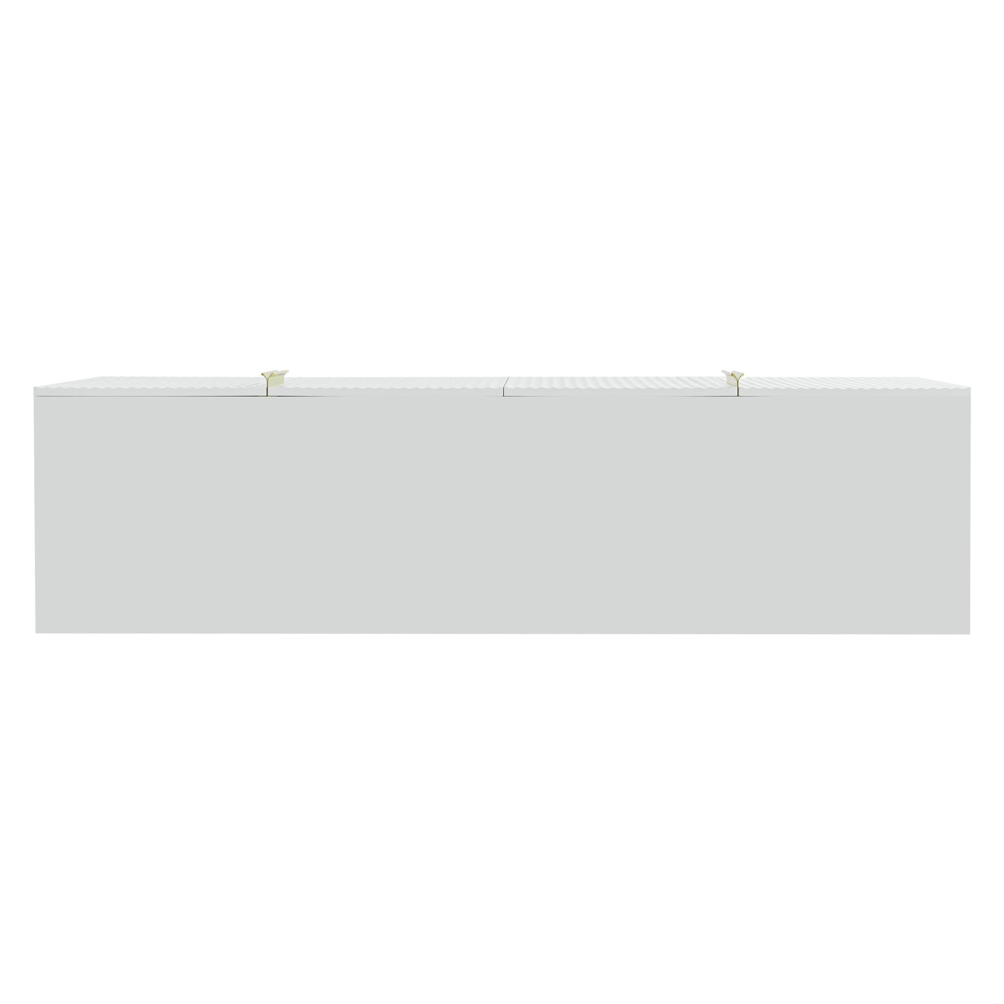 Sylvia Gold Metal Handle Sideboard Buffet - White