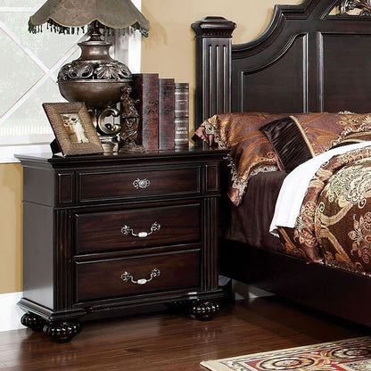 Regal Solid wood Traditional Nightstand - Walnut