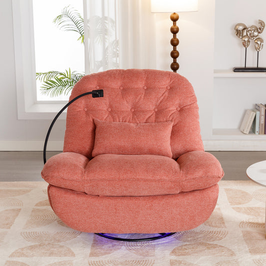Roxie 270 Degree Swivel Power Recliner with Voice Control - Red