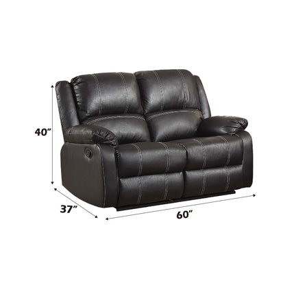 Zuriel Motion Loveseat - Black