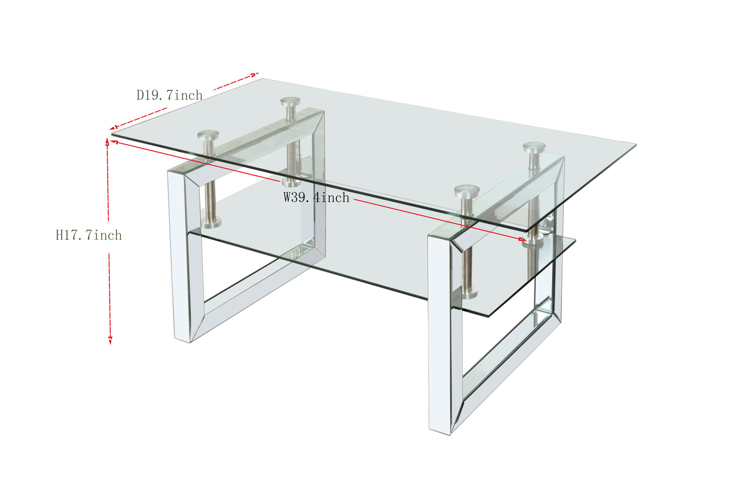 Gem Tempered Glass Coffee Table