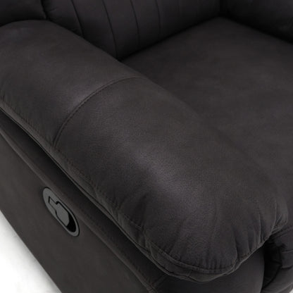 Marshal Swivel Gliding Recliner - Black