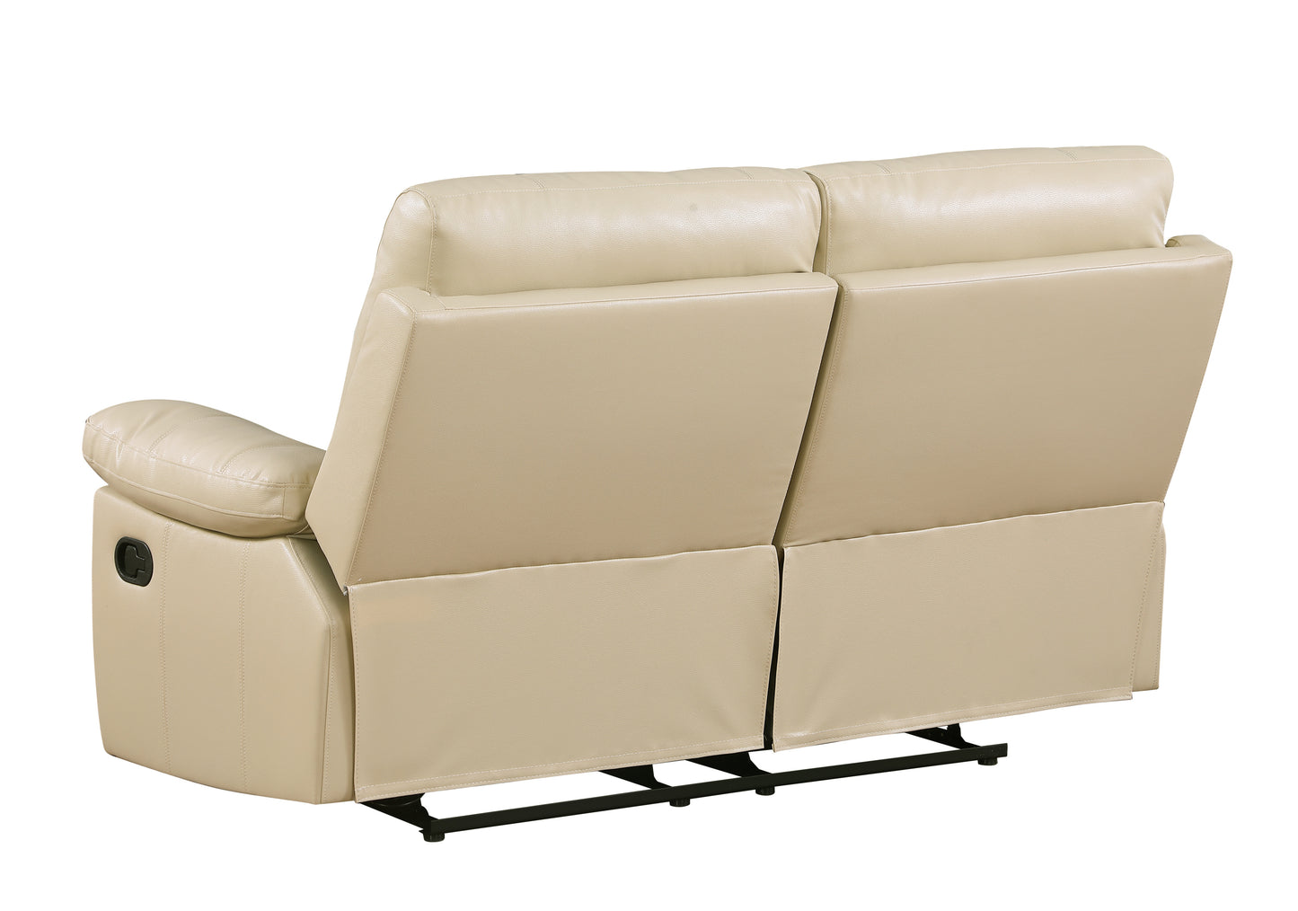 Beck Leather-Air Recliining  Loveseat - Beige