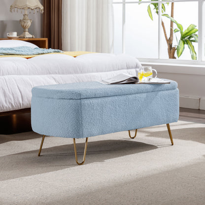 Fur Storage Bench - Blue