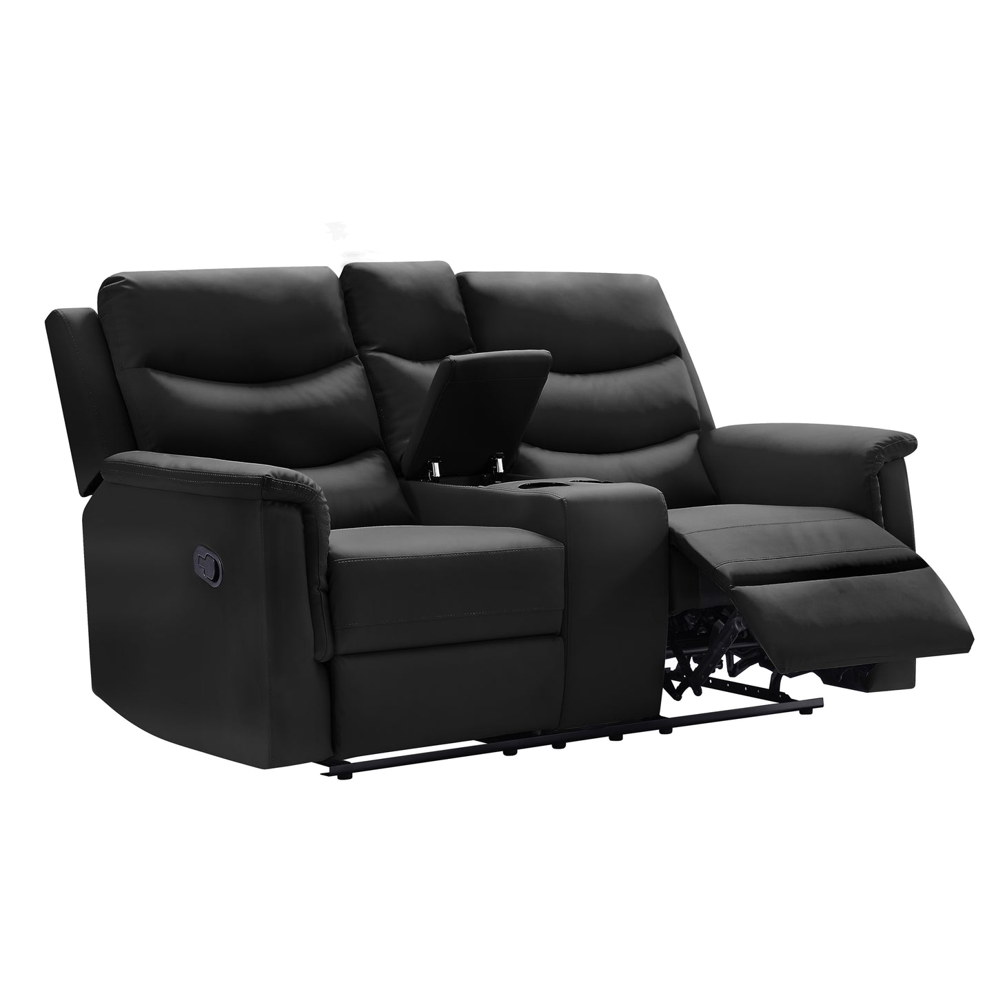 Ida Reclining Loveseat - Black