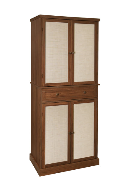 Robu 4 Door Cabinet with 1 Drawer - Walnut