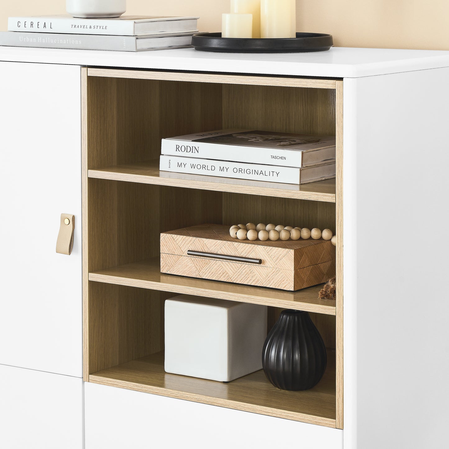 Giga Storage Wooden Cabinet - White