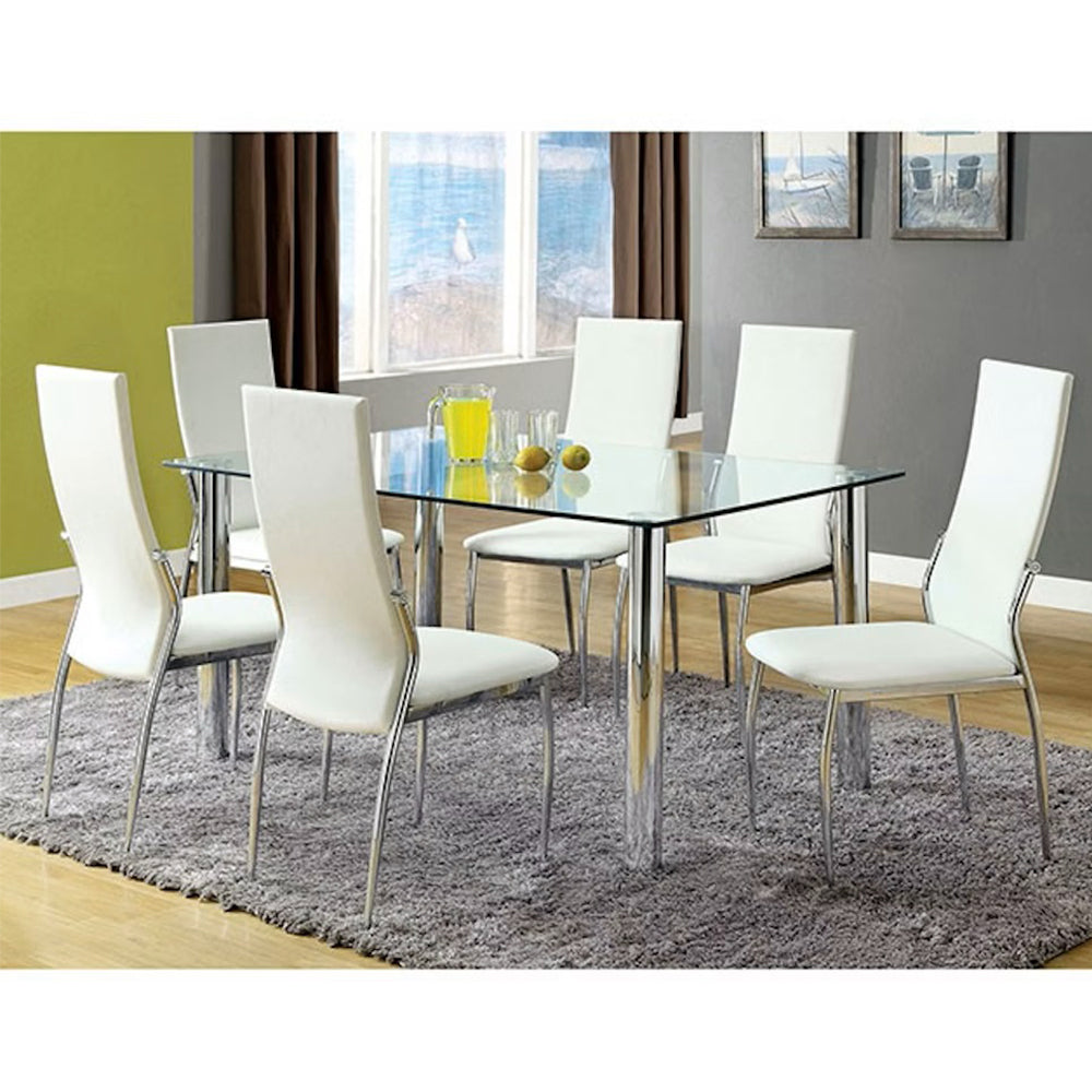 Omi Leatherette Dining Chairs (Set of 2) - White