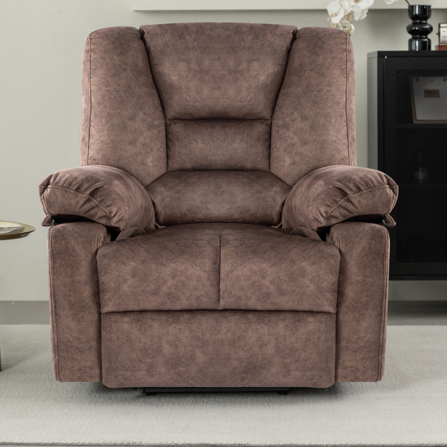 Harris Power Lift Recliner Chair with Massage - Brown