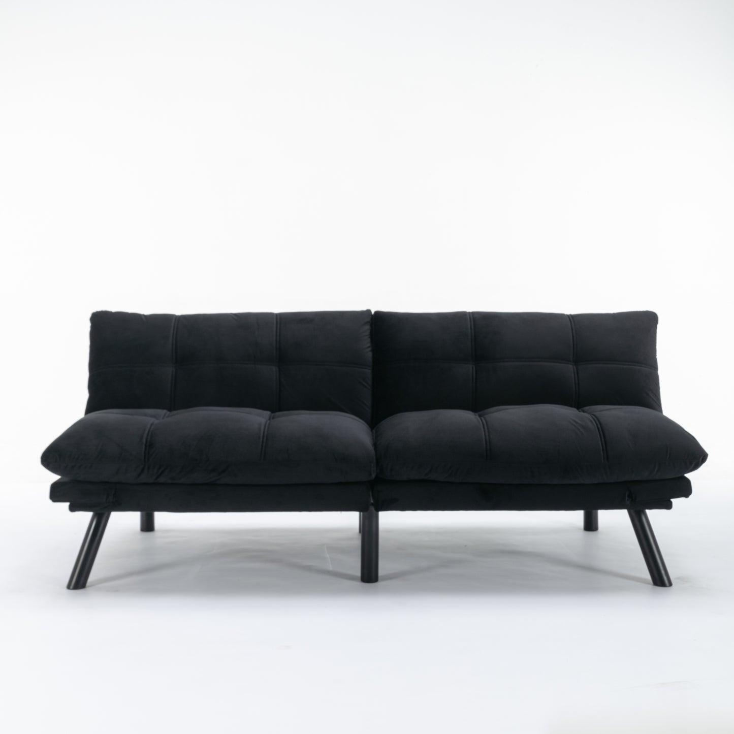 Vega Convertible Folding Modern Sofa Bed - Black