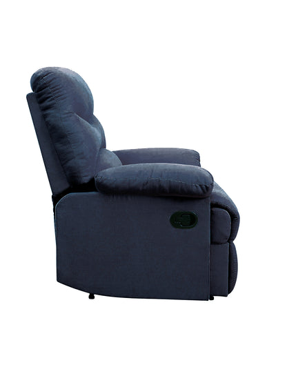 Luciana Recliner with Pillow Top Arm - Blue