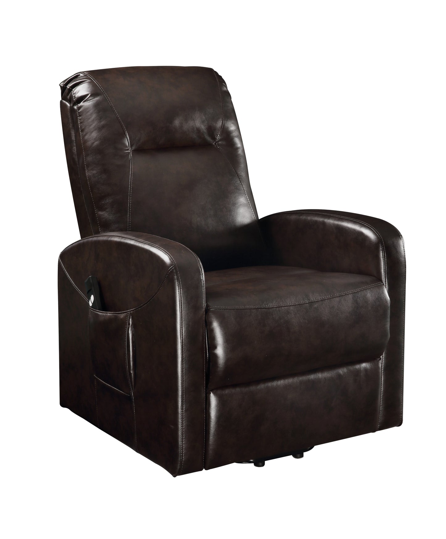 Kasia PU  Recliner with Power Lift - Espresso