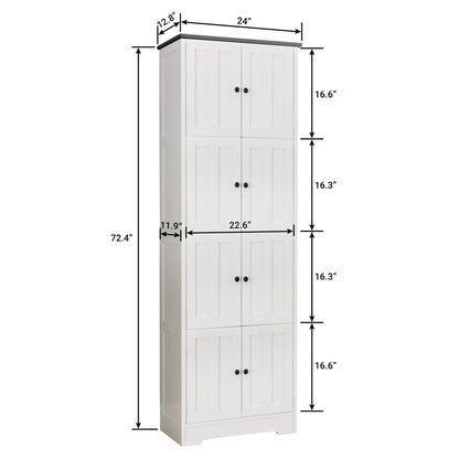 Moore Tall Storage Cabinet - White