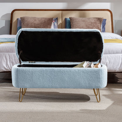 Fur Storage Bench - Blue