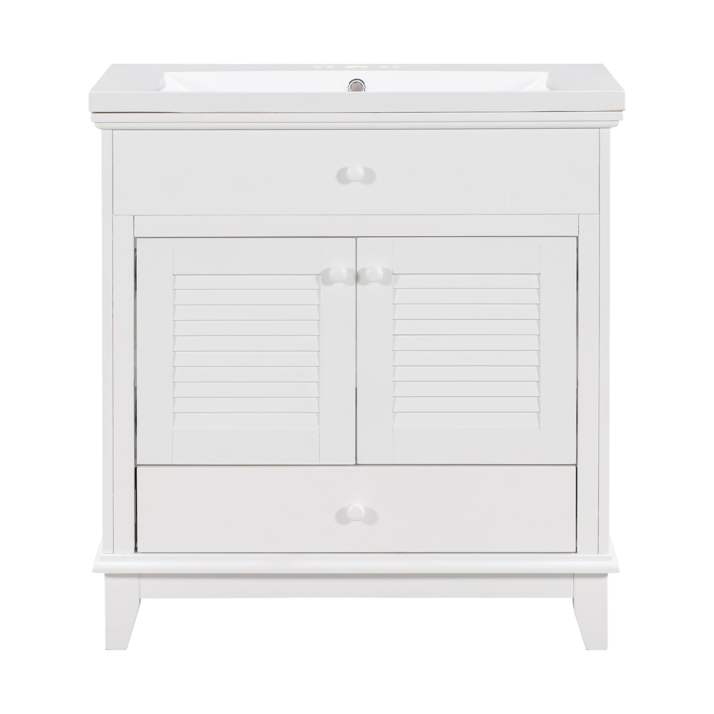 I- Bathroom Vanity - White