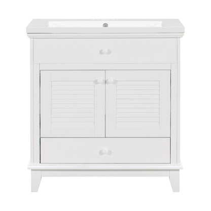 I- Bathroom Vanity - White