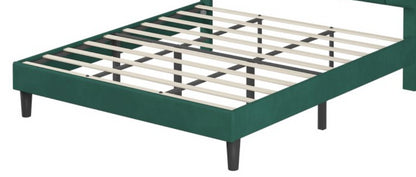 Jay King Size Platform Bed Frame - Green